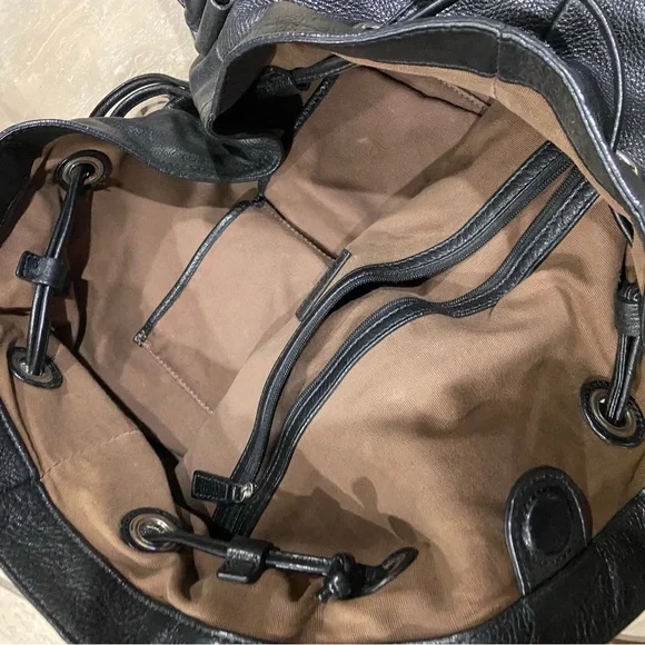 Cole Haan Shoulder Bag Purse Black Leather Large - Picture 3 of 6